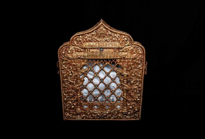 古玩銅器銅嘎烏盒真品鑒賞圖