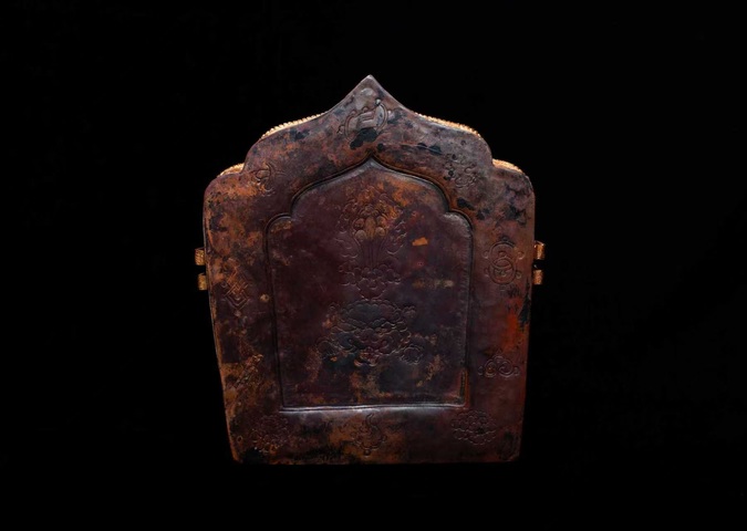 古玩銅器銅嘎烏盒真品鑒賞圖