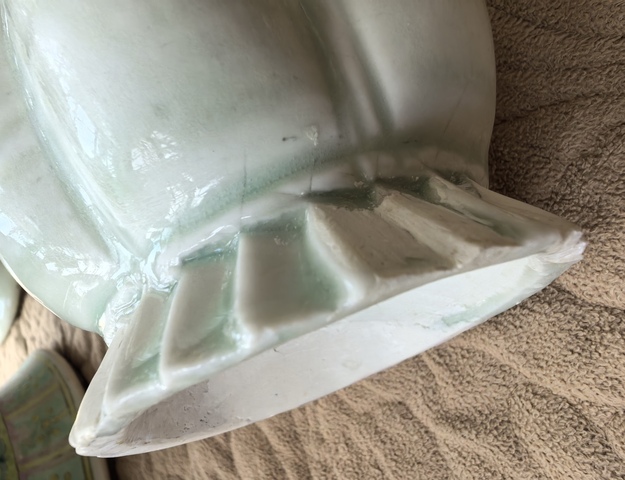 古玩陶瓷宋代·青白釉六管瓶 真品鑒賞圖