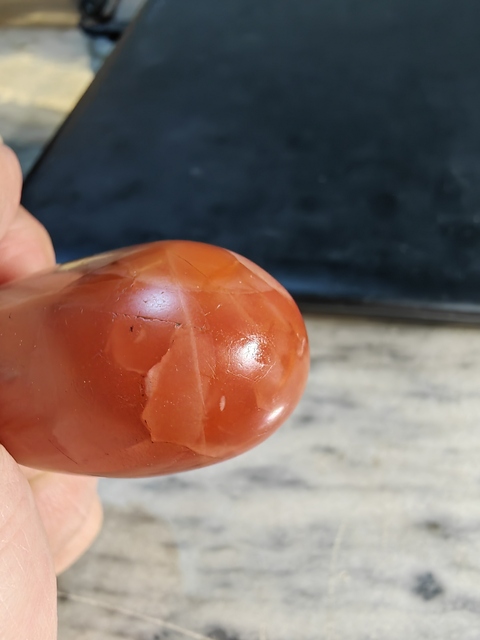 古玩玉器老南紅掛墜真品鑒賞圖