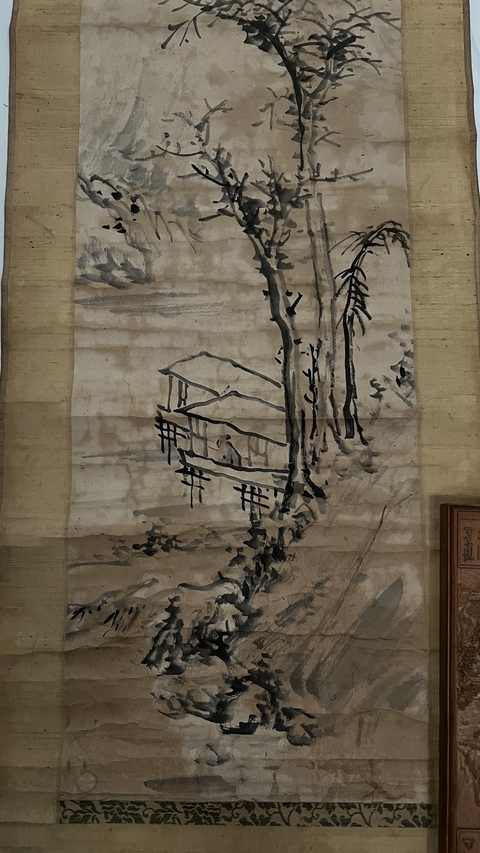 古玩字畫寒色秋聲真品鑒賞圖