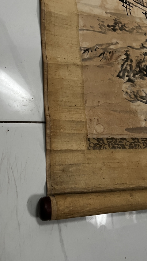 古玩字畫寒色秋聲真品鑒賞圖