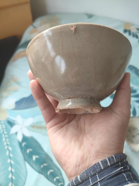 古玩陶瓷龍泉窯系青瓷碗真品鑒賞圖