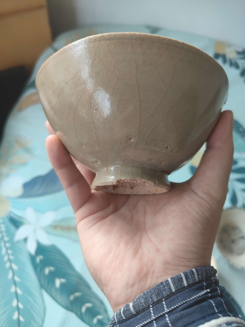 古玩陶瓷龍泉窯系青瓷碗真品鑒賞圖