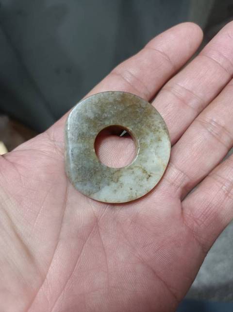 古玩玉器仿古玉璧真品鑒賞圖