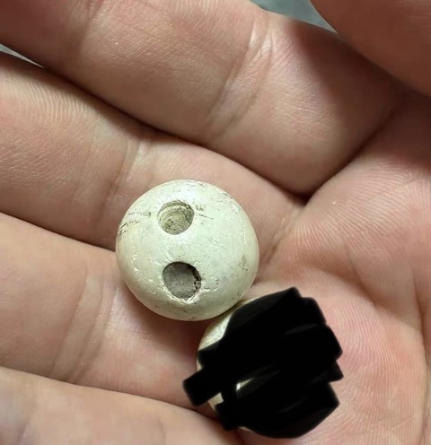 古玩玉器良渚扣子真品鑒賞圖