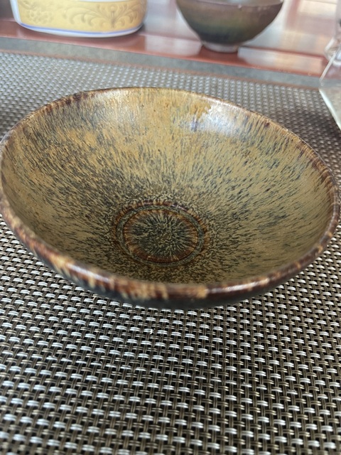 古玩陶瓷吉州窯窯變釉茶盞真品鑒賞圖