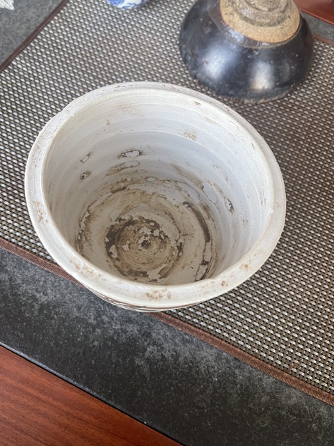 古玩陶瓷吉州窯褐彩花卉紋香爐真品鑒賞圖