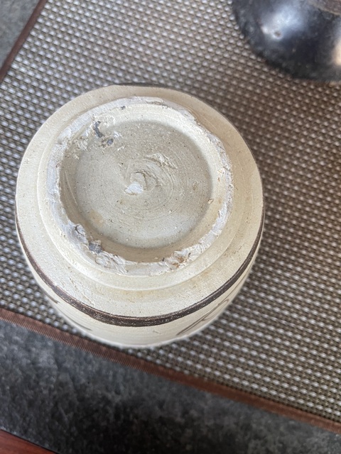 古玩陶瓷吉州窯褐彩花卉紋香爐真品鑒賞圖