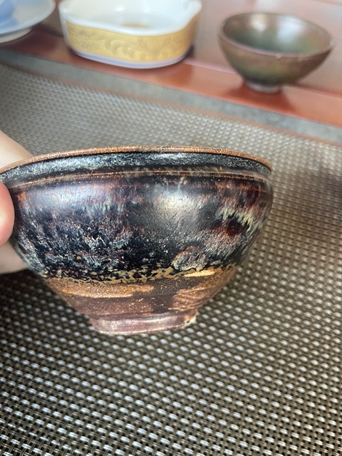 古玩陶瓷吉州窯窯變釉茶盞，注意品相真品鑒賞圖