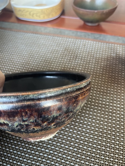 古玩陶瓷吉州窯窯變釉茶盞，注意品相真品鑒賞圖