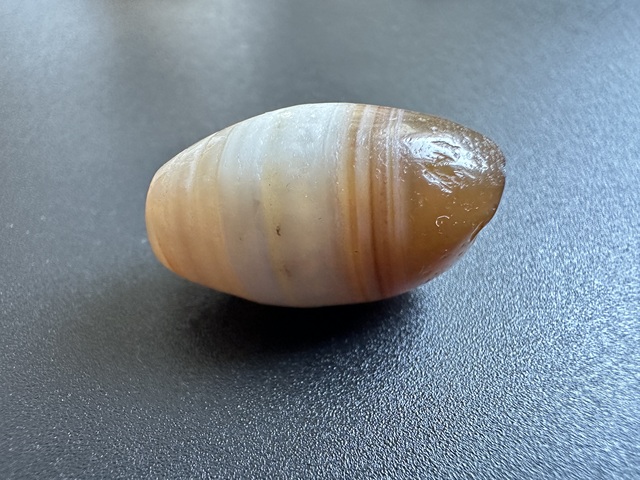 古玩玉器纏絲瑪瑙珠真品鑒賞圖