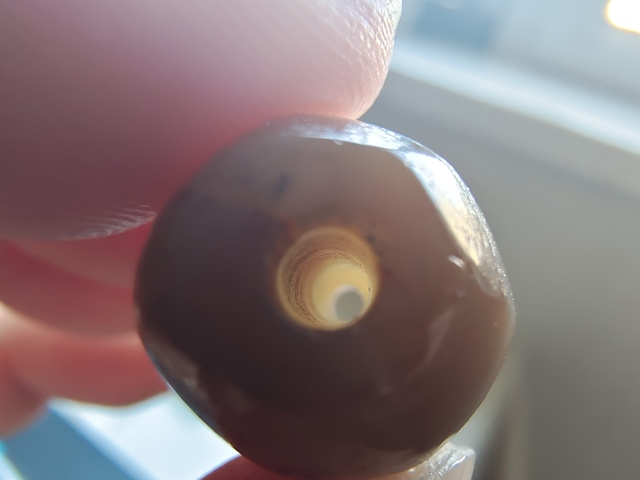 古玩玉器纏絲瑪瑙珠真品鑒賞圖