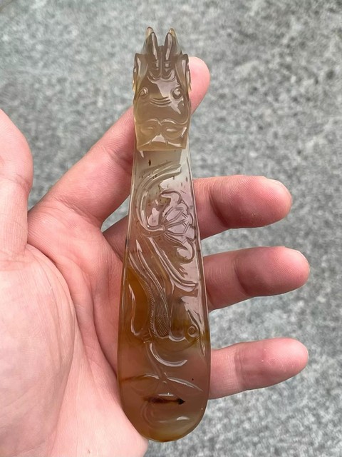 古玩玉器帶鉤真品鑒賞圖