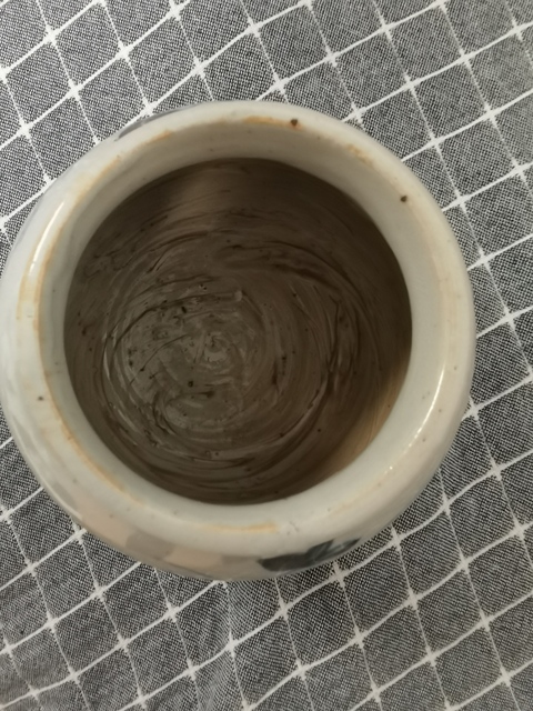 古玩陶瓷青花釉里紅花卉紋罐真品鑒賞圖