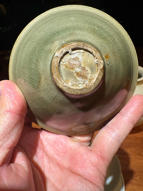 古玩陶瓷耀州窯素盞真品鑒賞圖