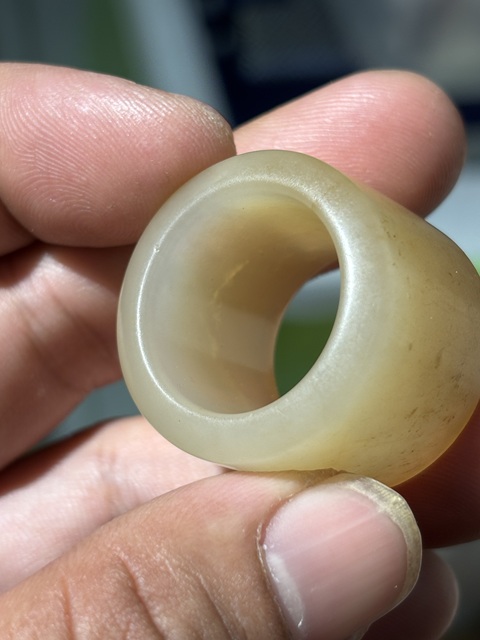 古玩玉器扳指真品鑒賞圖