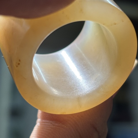 古玩玉器扳指真品鑒賞圖