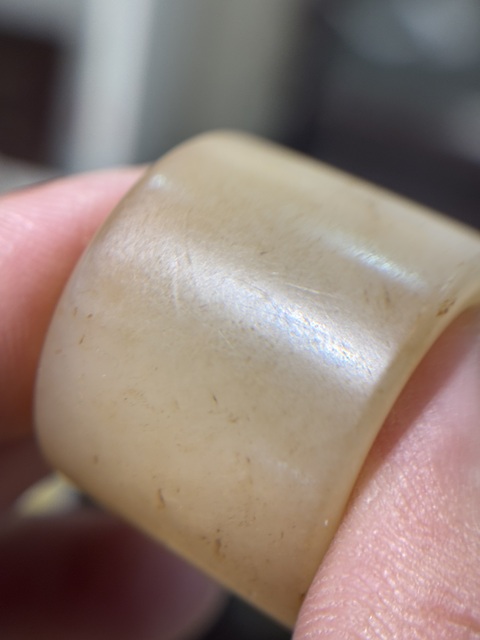 古玩玉器扳指真品鑒賞圖