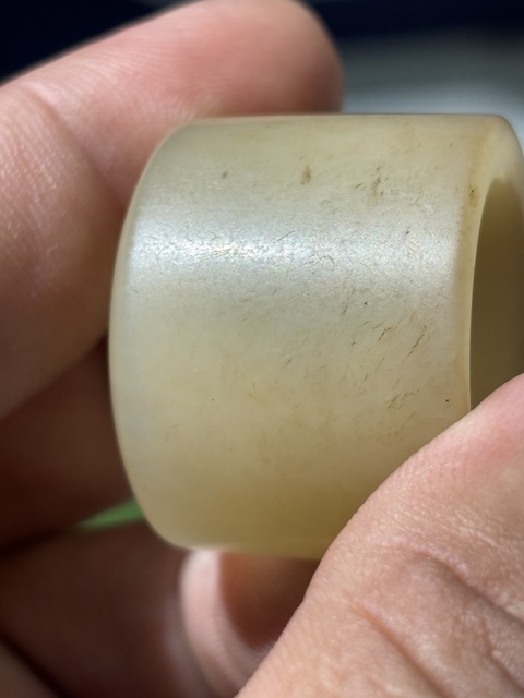 古玩玉器扳指真品鑒賞圖