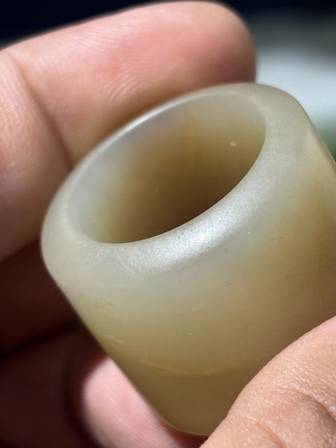 古玩玉器扳指真品鑒賞圖