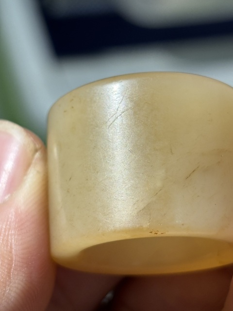 古玩玉器扳指真品鑒賞圖