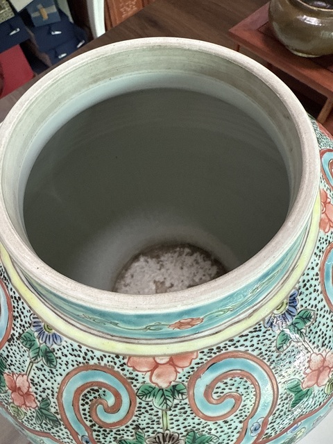 古玩陶瓷五彩將軍罐真品鑒賞圖