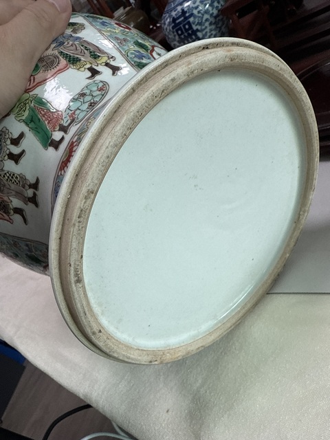 古玩陶瓷五彩將軍罐真品鑒賞圖