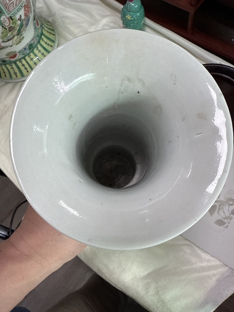 古玩陶瓷青花花觚真品鑒賞圖