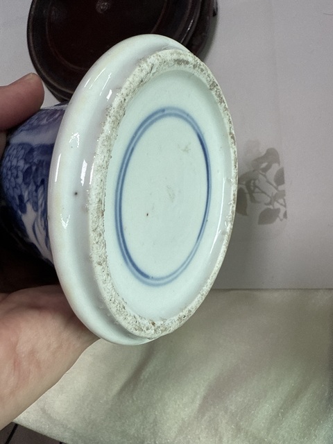 古玩陶瓷青花花觚真品鑒賞圖