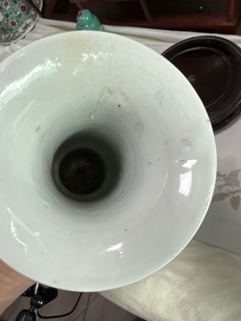 古玩陶瓷青花花觚真品鑒賞圖