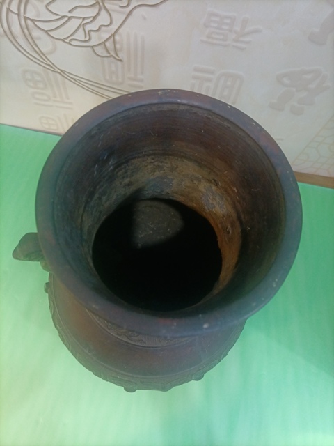 古玩銅器銅瓶真品鑒賞圖