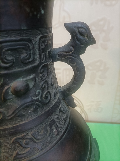 古玩銅器銅瓶真品鑒賞圖