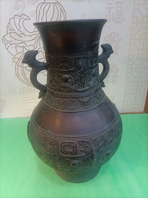 古玩銅器銅瓶真品鑒賞圖