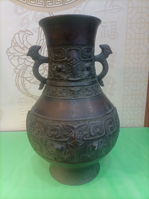 古玩銅器銅瓶真品鑒賞圖