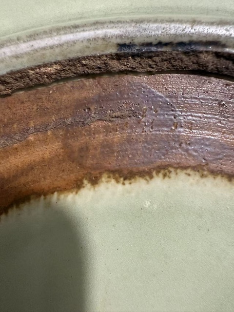 古玩陶瓷龍泉大盤真品鑒賞圖