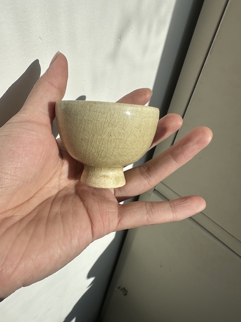 古玩陶瓷高足杯真品鑒賞圖