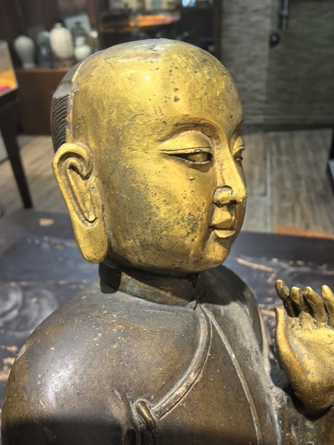 古玩銅器銅人物像真品鑒賞圖