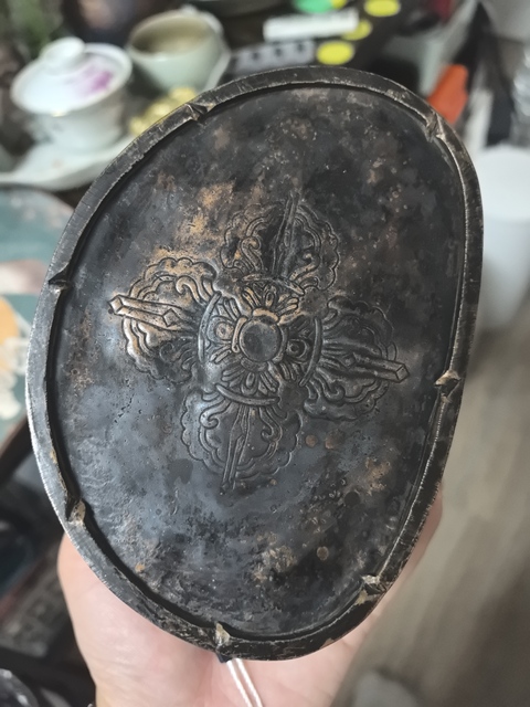 古玩銅器銅鎏金文殊菩薩真品鑒賞圖