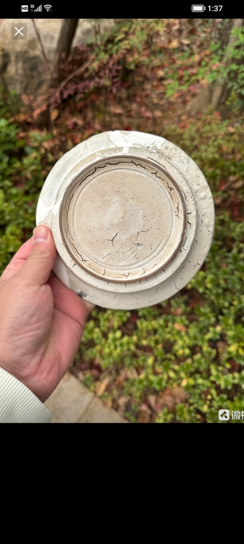 古玩陶瓷南宋“官窯”板沿洗拍賣，當前價格9998元