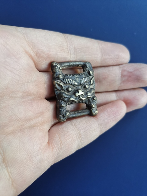 古玩銅器經書扣真品鑒賞圖