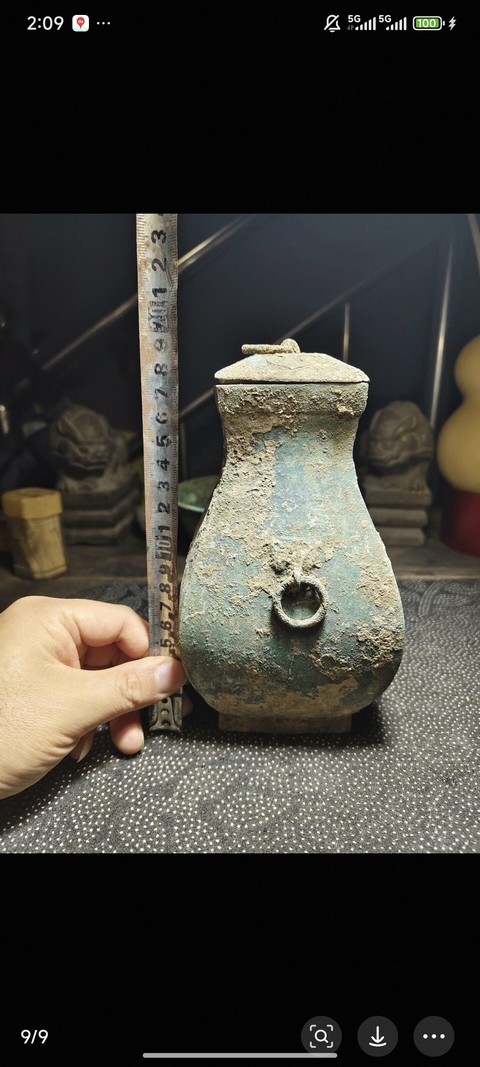 古玩銅器銅鈁真品鑒賞圖