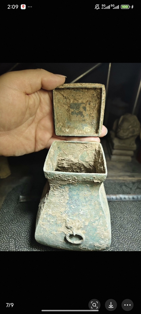 古玩銅器銅鈁真品鑒賞圖