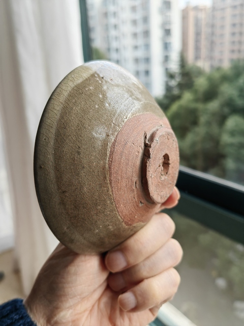 古玩陶瓷長沙窯青釉詩文碗真品鑒賞圖