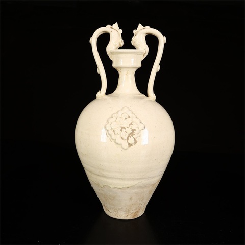 古玩雜項雙龍瓶真品鑒賞圖