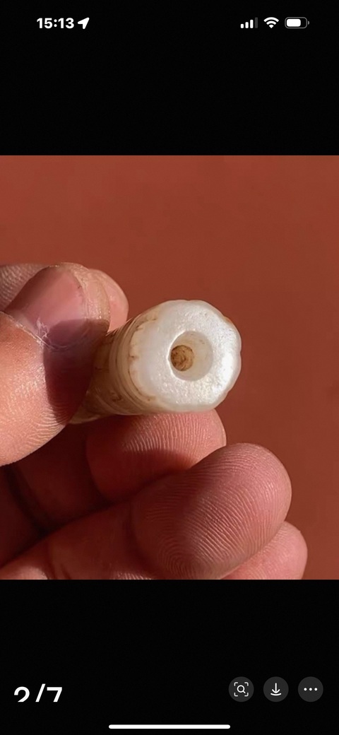 古玩玉器仿古做舊玉勒子真品鑒賞圖