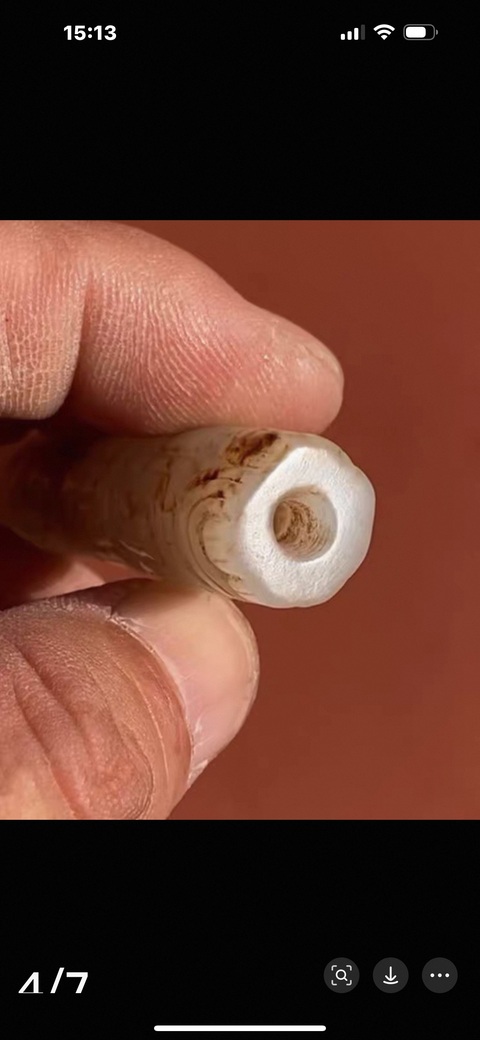 古玩玉器仿古做舊玉勒子真品鑒賞圖