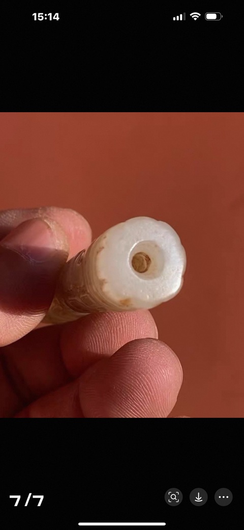 古玩玉器仿古做舊玉勒子真品鑒賞圖