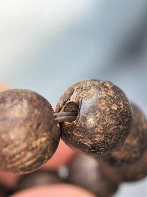 古玩雜項沉香手串真品鑒賞圖