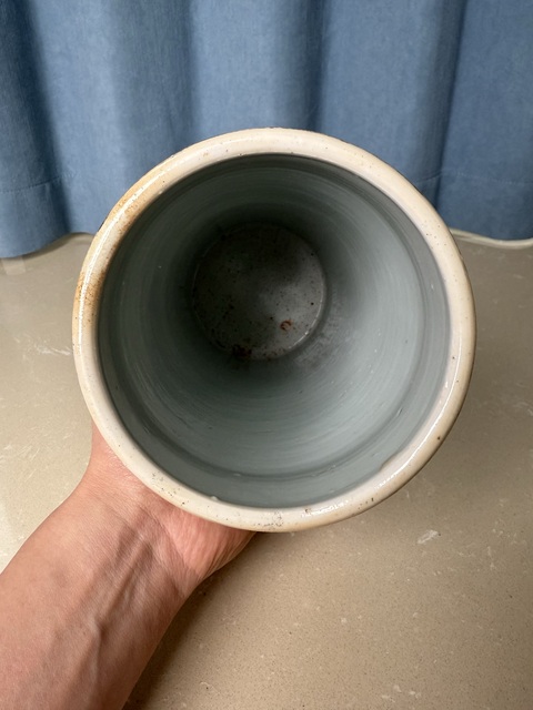 古玩陶瓷粉彩紅樓夢人物帽筒真品鑒賞圖